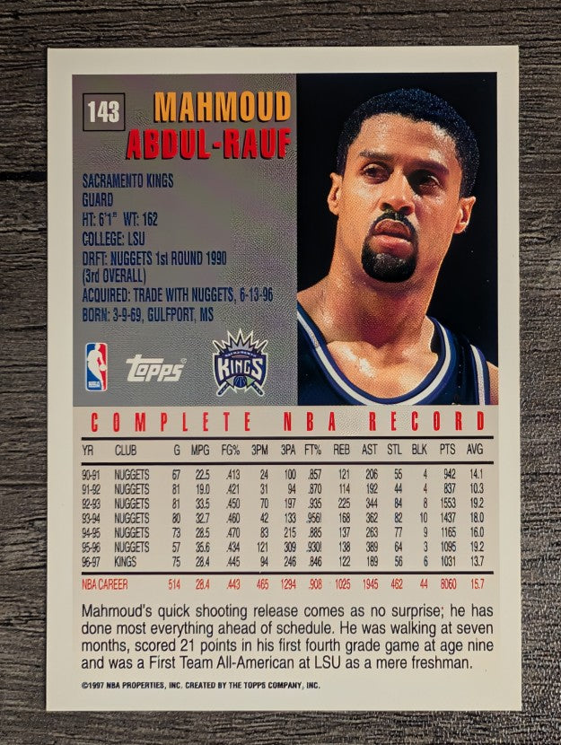 1997-98 Topps #143 Mahmoud Abdul-Rauf