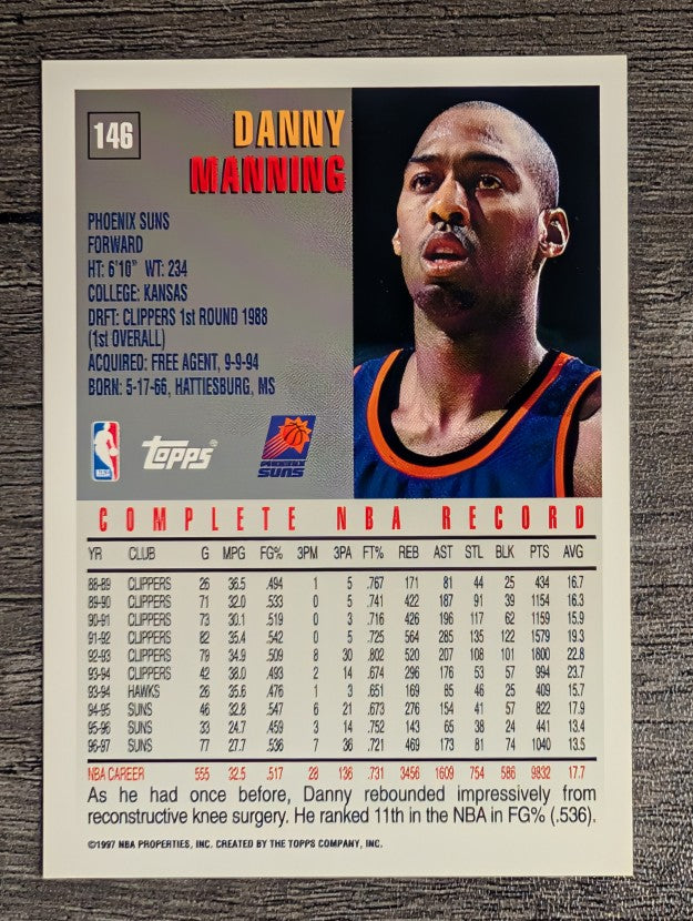 1997-98 Topps #146 Danny Manning