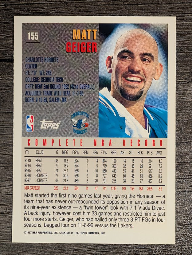 1997-98 Topps #155 Matt Geiger