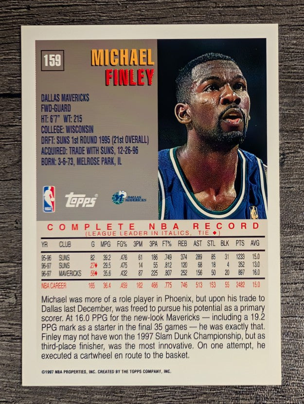 1997-98 Topps #159 Michael Finley