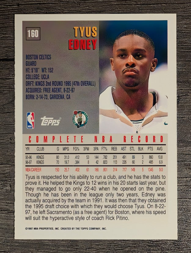 1997-98 Topps #160 Tyus Edney
