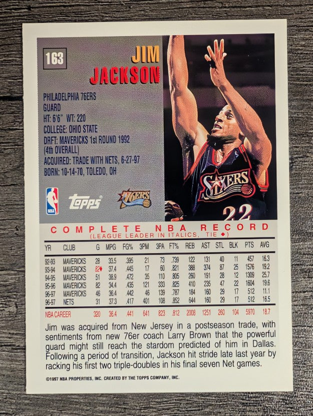 1997-98 Topps #163 Jim Jackson