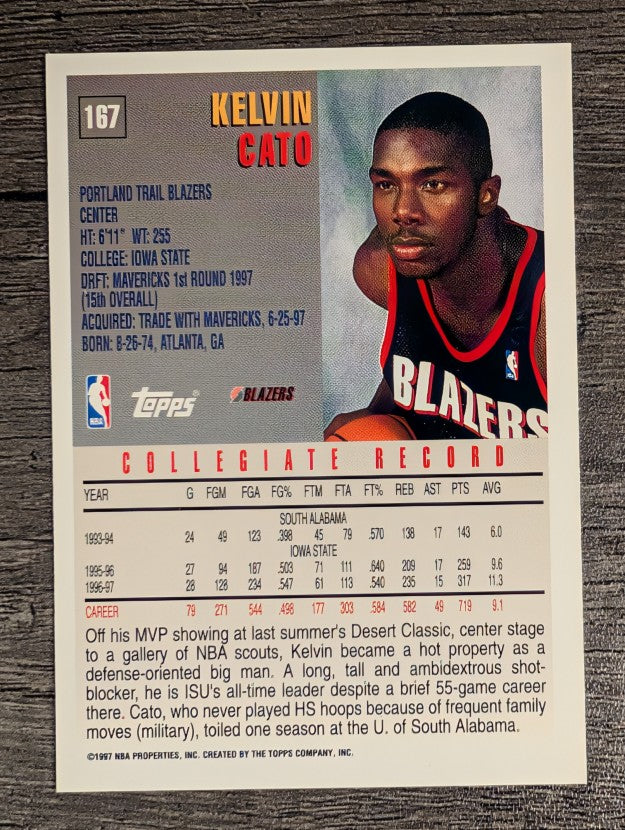 1997-98 Topps #167 Kelvin Cato RC