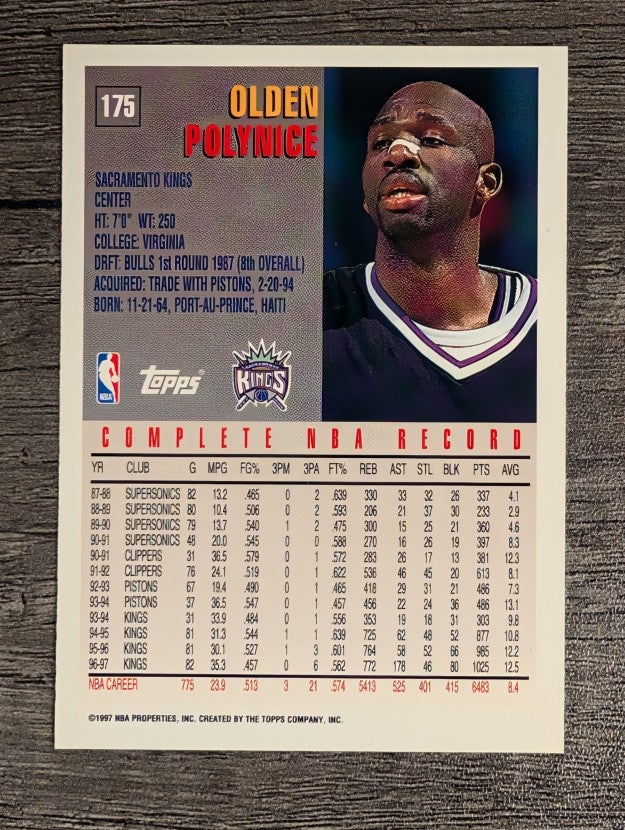 1997-98 Topps #175 Olden Polynice