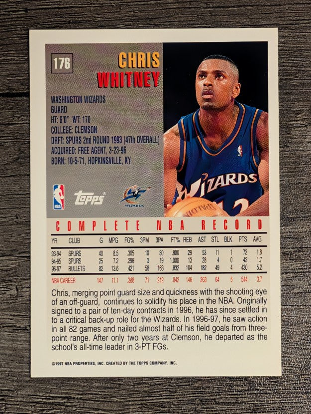 1997-98 Topps #176 Chris Whitney