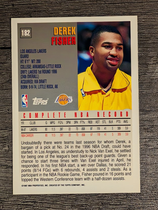 1997-98 Topps #182 Derek Fisher