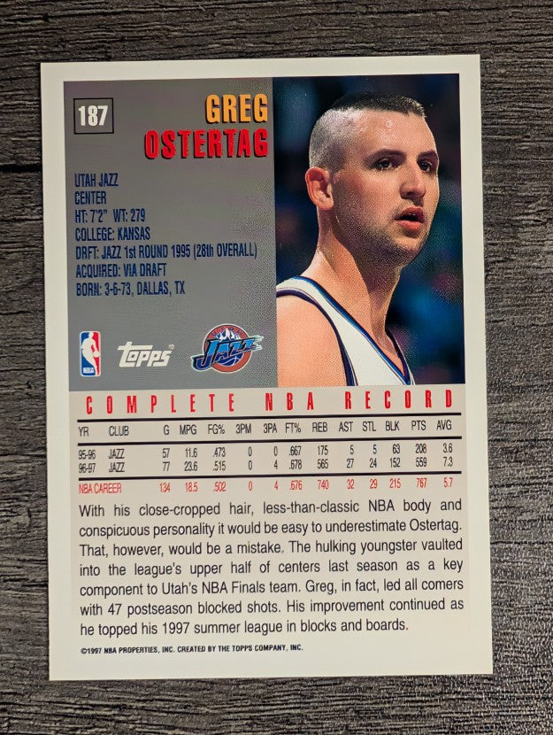 1997-98 Topps #187 Greg Ostertag