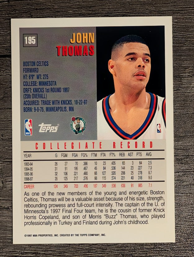 1997-98 Topps #195 John Thomas RC