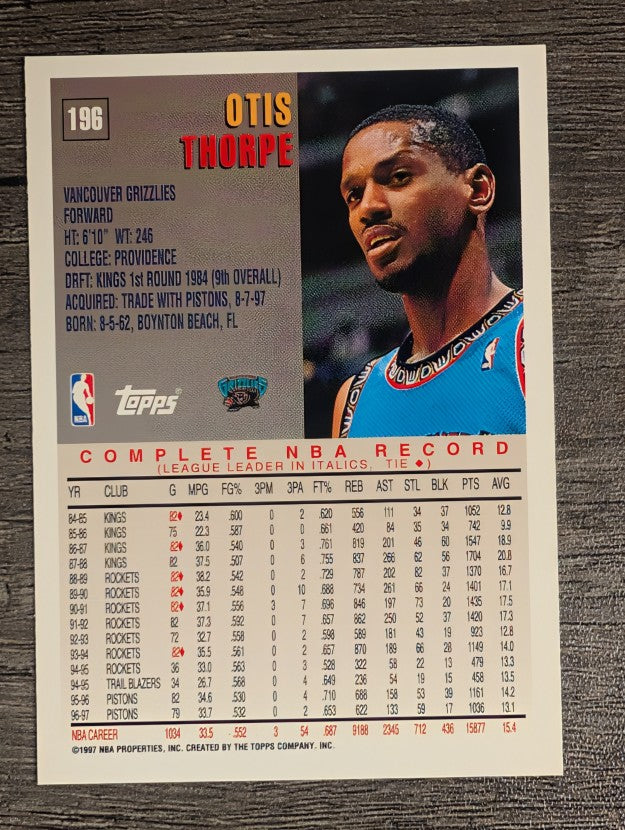 1997-98 Topps #196 Otis Thorpe