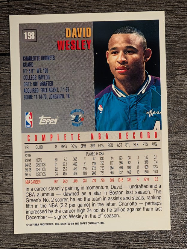 1997-98 Topps #198 David Wesley