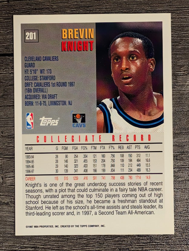 1997-98 Topps #201 Brevin Knight RC