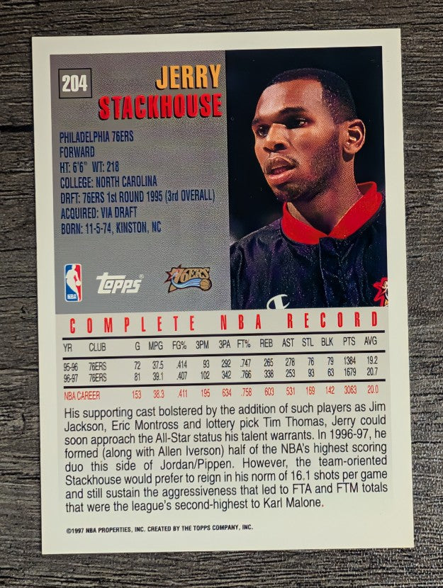 1997-98 Topps #204 Jerry Stackhouse