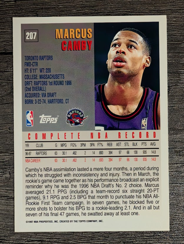 1997-98 Topps #207 Marcus Camby