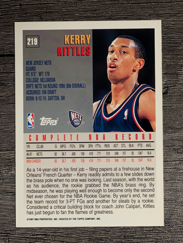 1997-98 Topps #219 Kerry Kittles