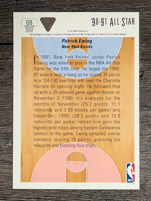 1991-92 Upper Deck #68 Patrick Ewing AS