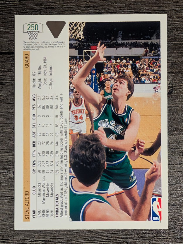 1991-92 Upper Deck #250 Steve Alford