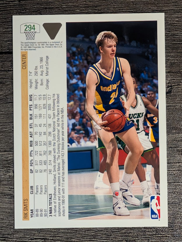 1991-92 Upper Deck #294 Rik Smits