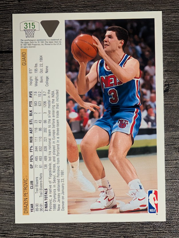 1991-92 Upper Deck #315 Drazen Petrovic
