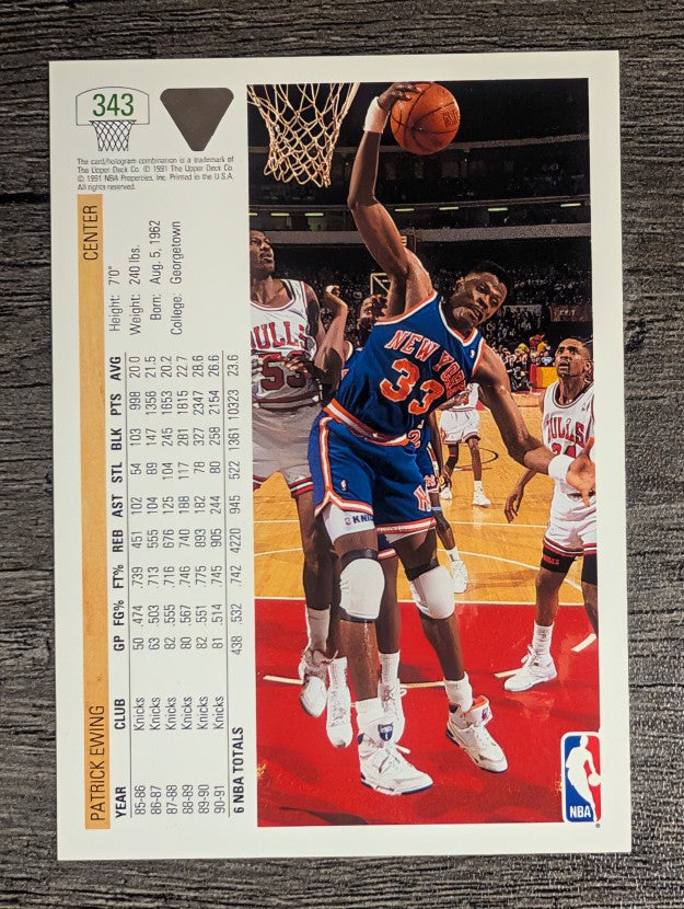 1991-92 Upper Deck #343 Patrick Ewing