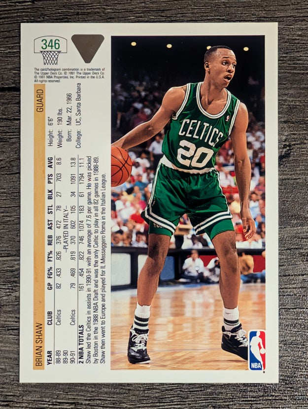 1991-92 Upper Deck #346 Brian Shaw