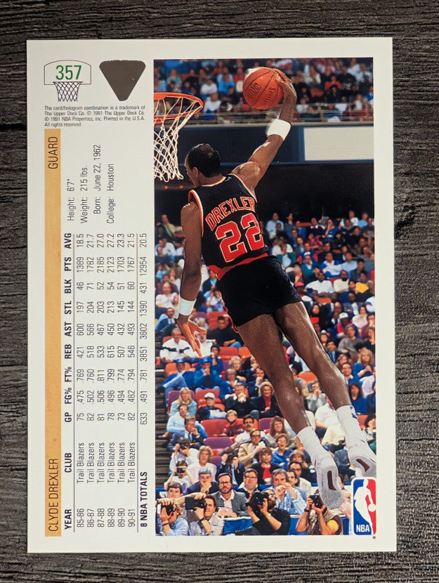 1991-92 Upper Deck #357 Clyde Drexler