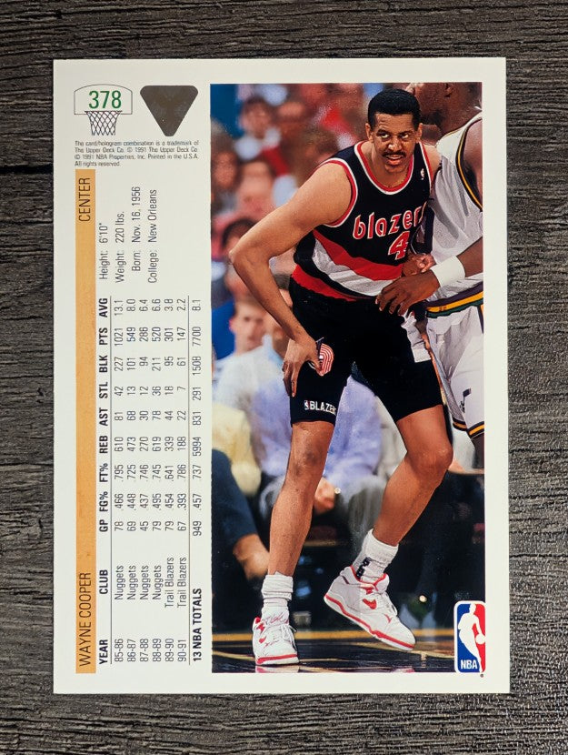 1991-92 Upper Deck #378 Wayne Cooper