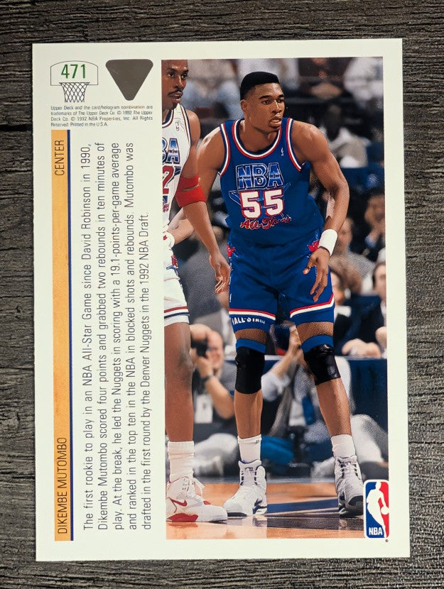 1991-92 Upper Deck #471 Dikembe Mutombo AS