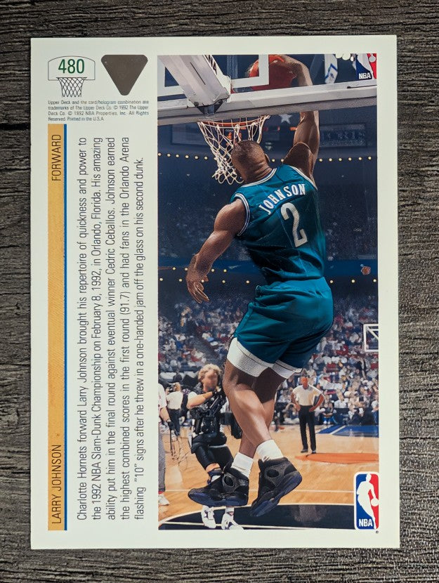 1991-92 Upper Deck #480 Larry Johnson SD