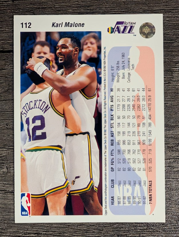 1992-93 Upper Deck #112 Karl Malone