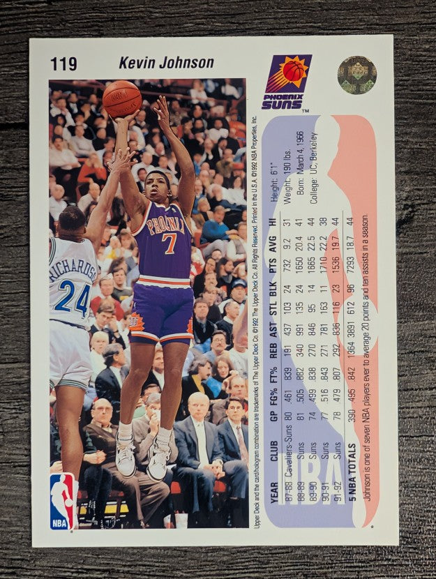1992-93 Upper Deck #119 Kevin Johnson