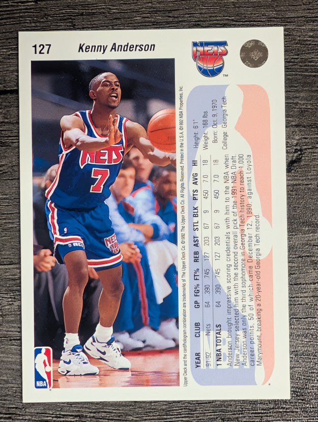 1992-93 Upper Deck #127 Kenny Anderson