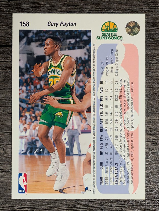 1992-93 Upper Deck #158 Gary Payton