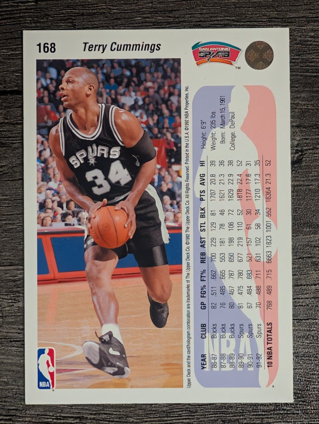1992-93 Upper Deck #168 Terry Cummings
