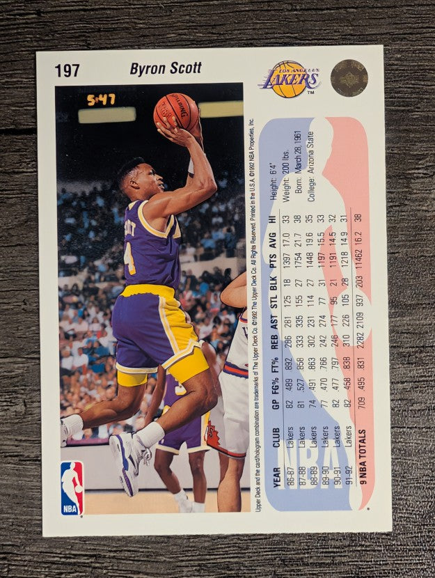 1992-93 Upper Deck #197 Byron Scott