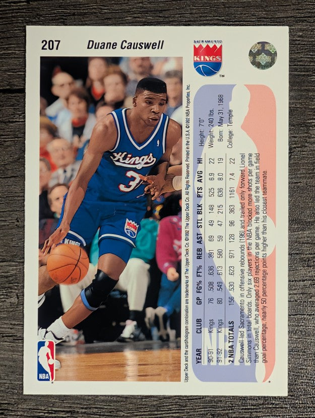 1992-93 Upper Deck #207 Duane Causwell