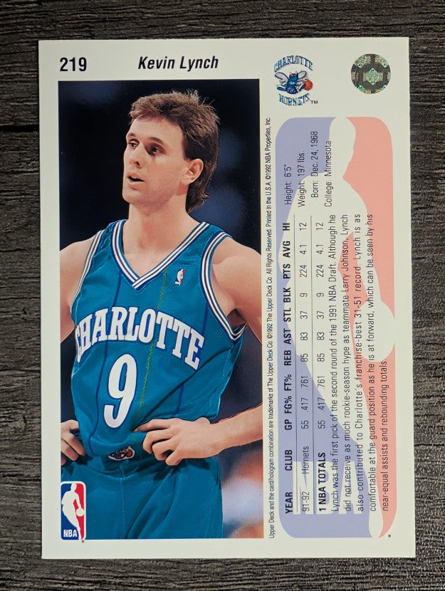 1992-93 Upper Deck #219 Kevin Lynch