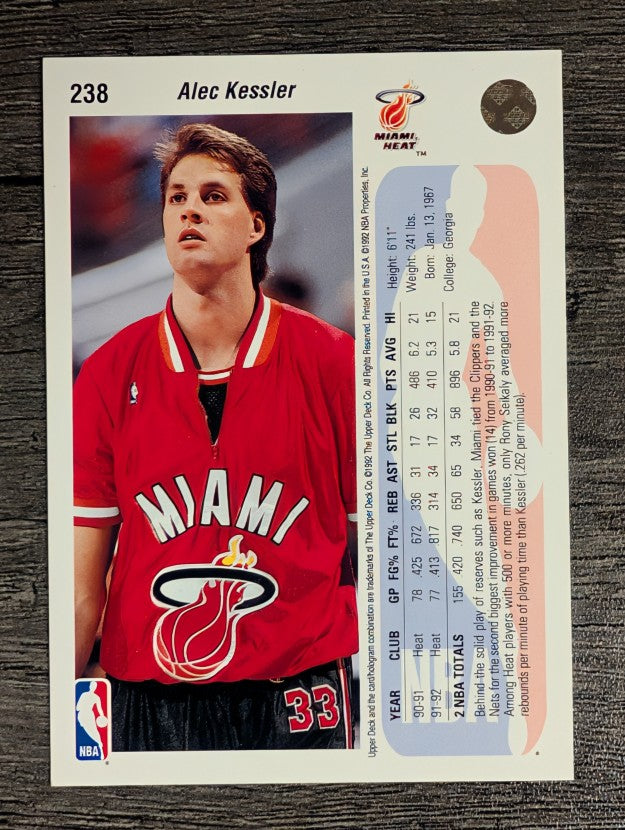 1992-93 Upper Deck #238 Alec Kessler