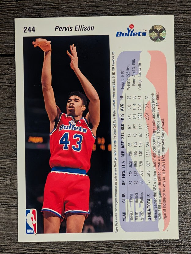 1992-93 Upper Deck #244 Pervis Ellison