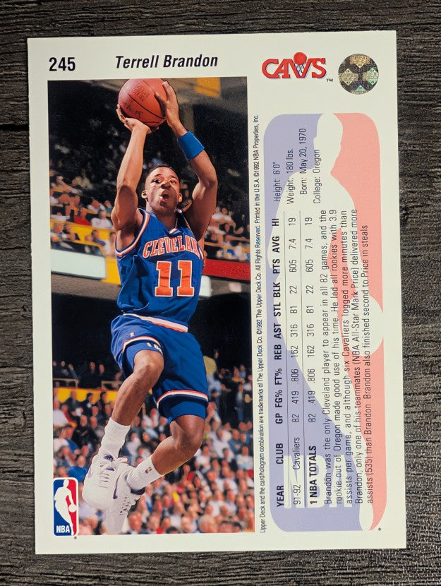 1992-93 Upper Deck #245 Terrell Brandon