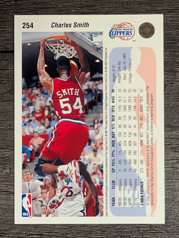 1992-93 Upper Deck #254 Charles Smith