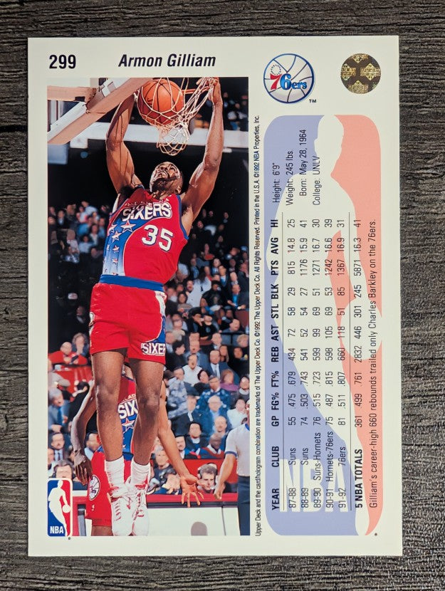 1992-93 Upper Deck #299 Armon Gilliam
