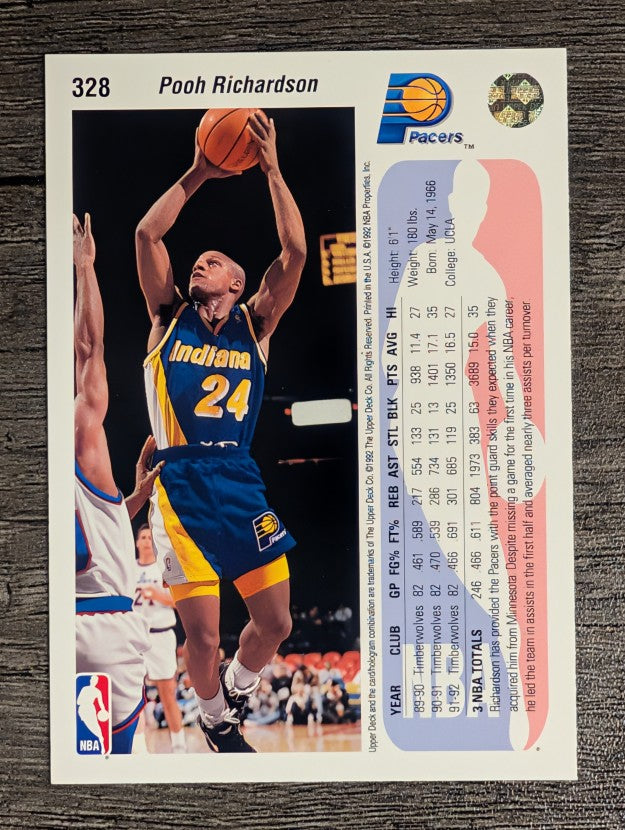 1992-93 Upper Deck #328 Pooh Richardson