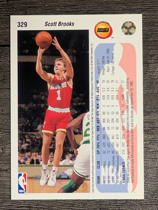 1992-93 Upper Deck #329 Scott Brooks