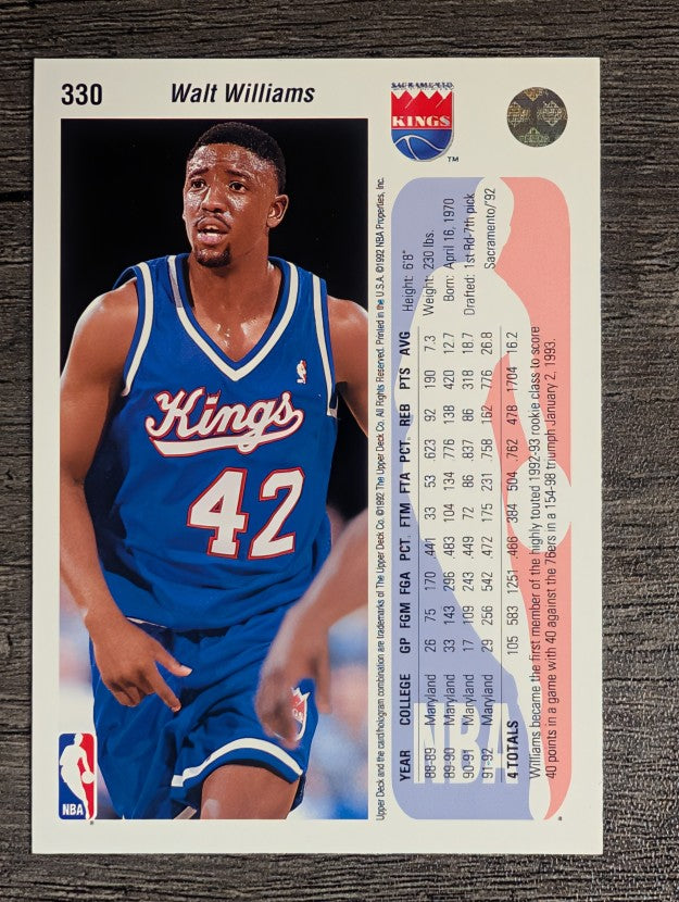 1992-93 Upper Deck #330 Walt Williams RC
