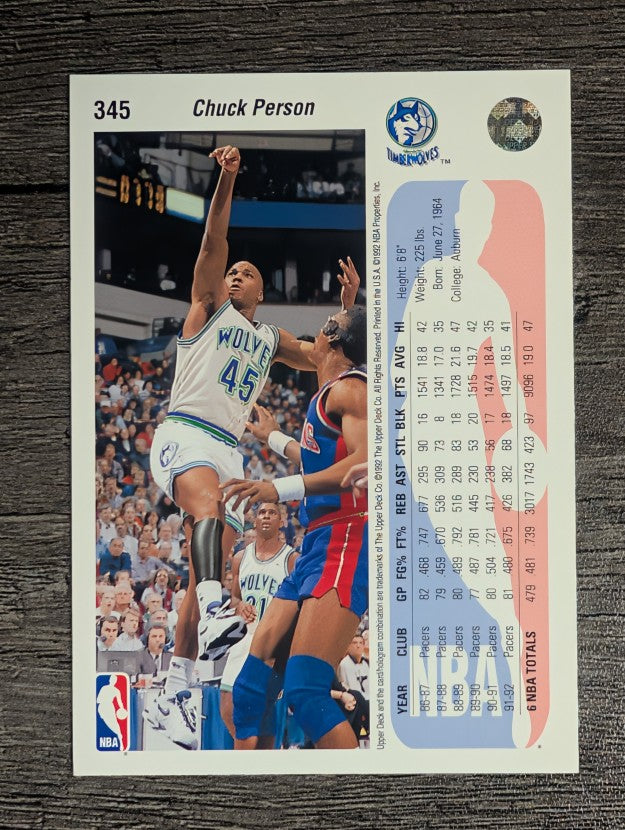 1992-93 Upper Deck #345 Chuck Person