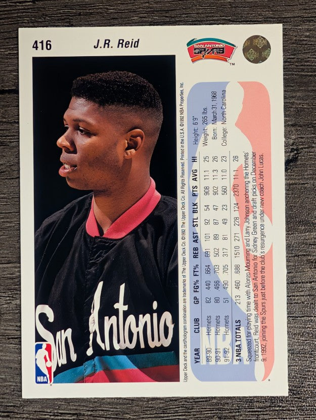 1992-93 Upper Deck #416 J.R. Reid