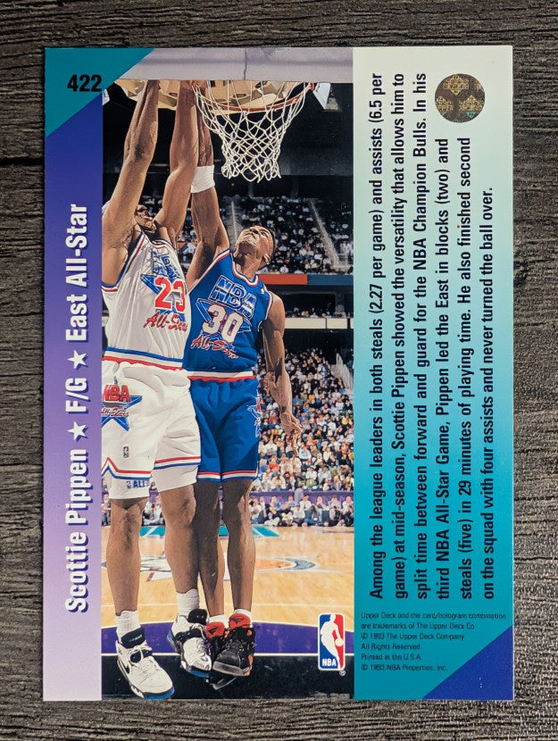 1992-93 Upper Deck #422 Scottie Pippen AS