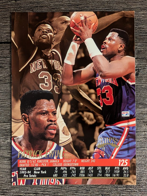 1994-95 Ultra #125 Patrick Ewing