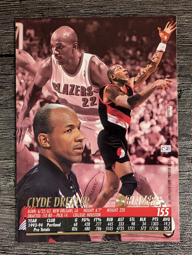 1994-95 Ultra #155 Clyde Drexler