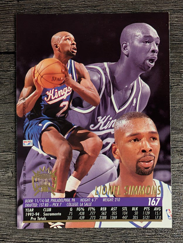 1994-95 Ultra #167 Lionel Simmons
